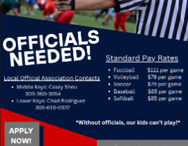  Officials Needed Flyer